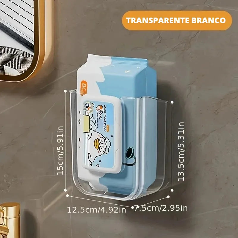 Porta Lenços Umedecidos Parede Adesivo