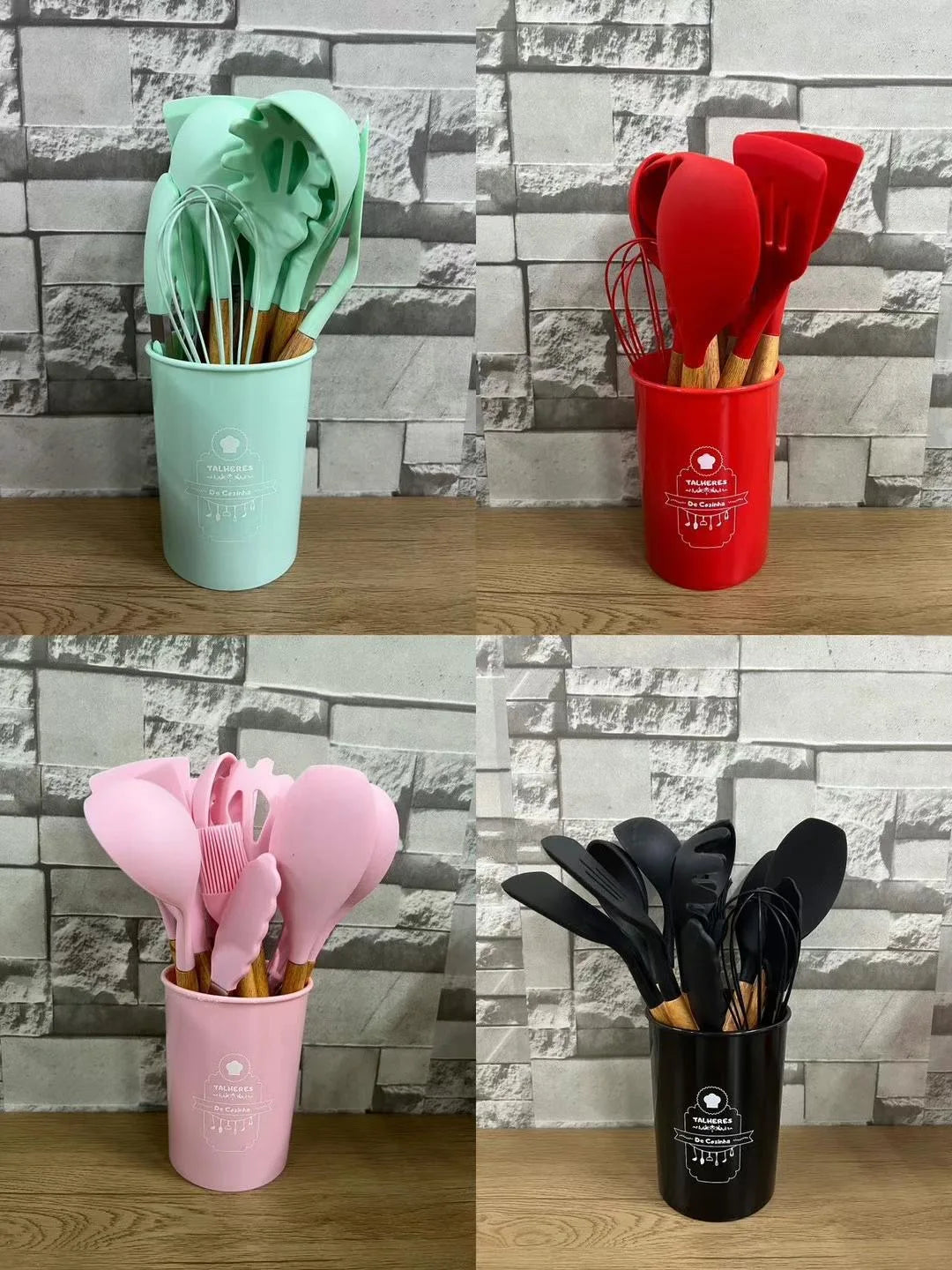 Utensílios de Silicone Kit de 12