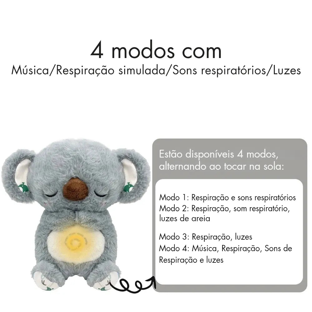 Pelúcia Musical com Respiração Calming e Luz