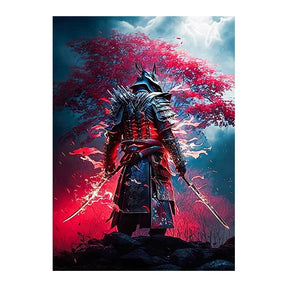 Samurai Pintura em Tela Moderna