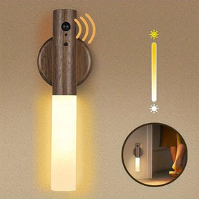 Luminária de Parede com Sensor de Movimento Recarregável