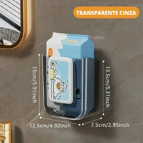 Porta Lenços Umedecidos Parede Adesivo